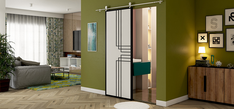 sliding bathroom door installation in Earlimart
